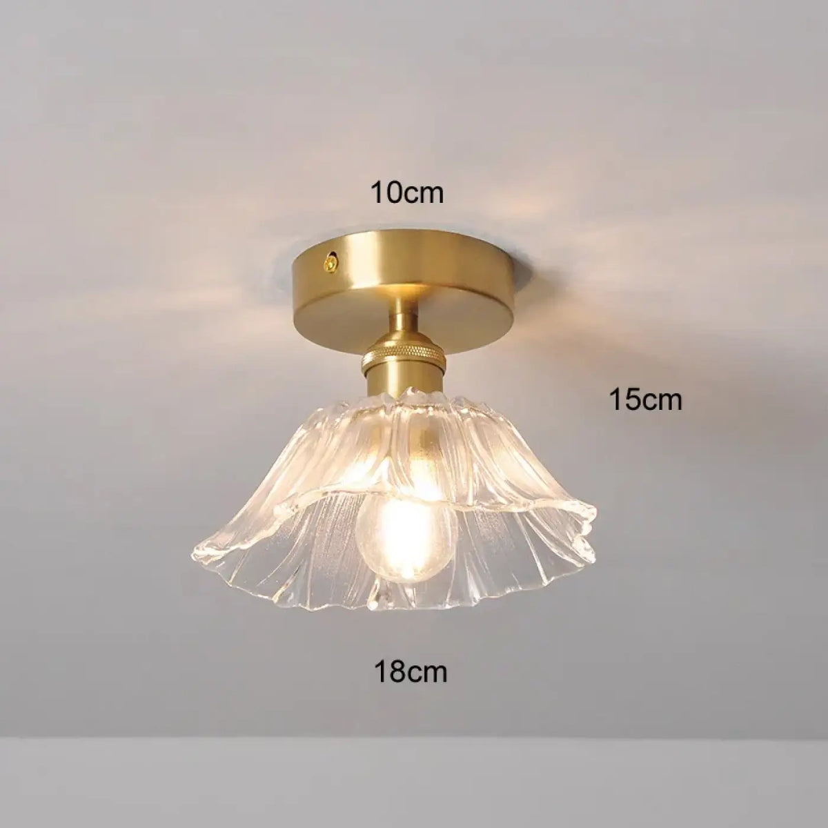 Plafonnier verre vintage
