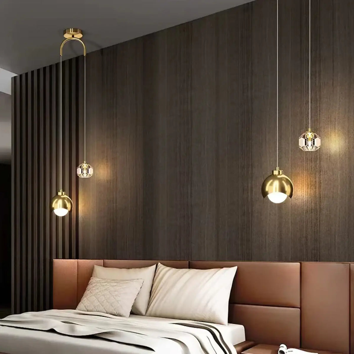 Suspension boule luminaire