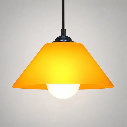Suspension luminaire conique colorée