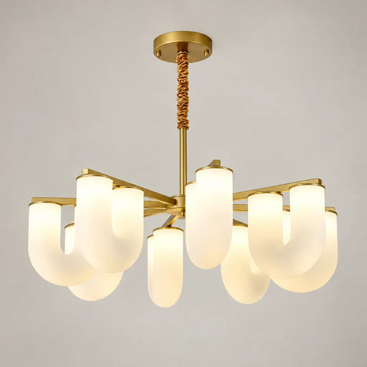 Suspension laiton verre opalin