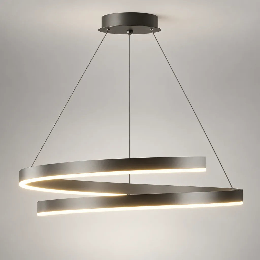 Suspension anneaux lumineux LED