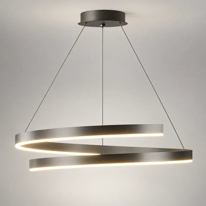 Suspension anneaux lumineux LED