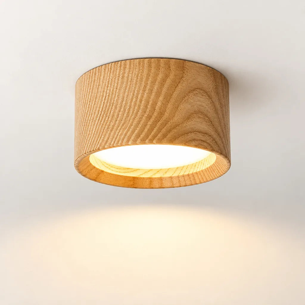 Plafonnier LED encastré beige