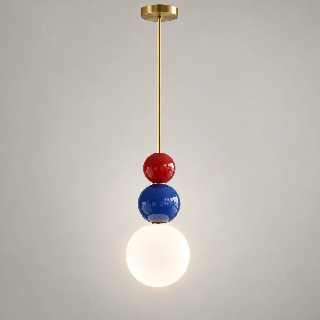 Suspension luminaire résine design