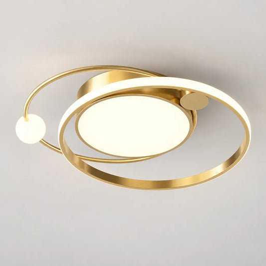 Luminaire contemporain anneaux entrelacés