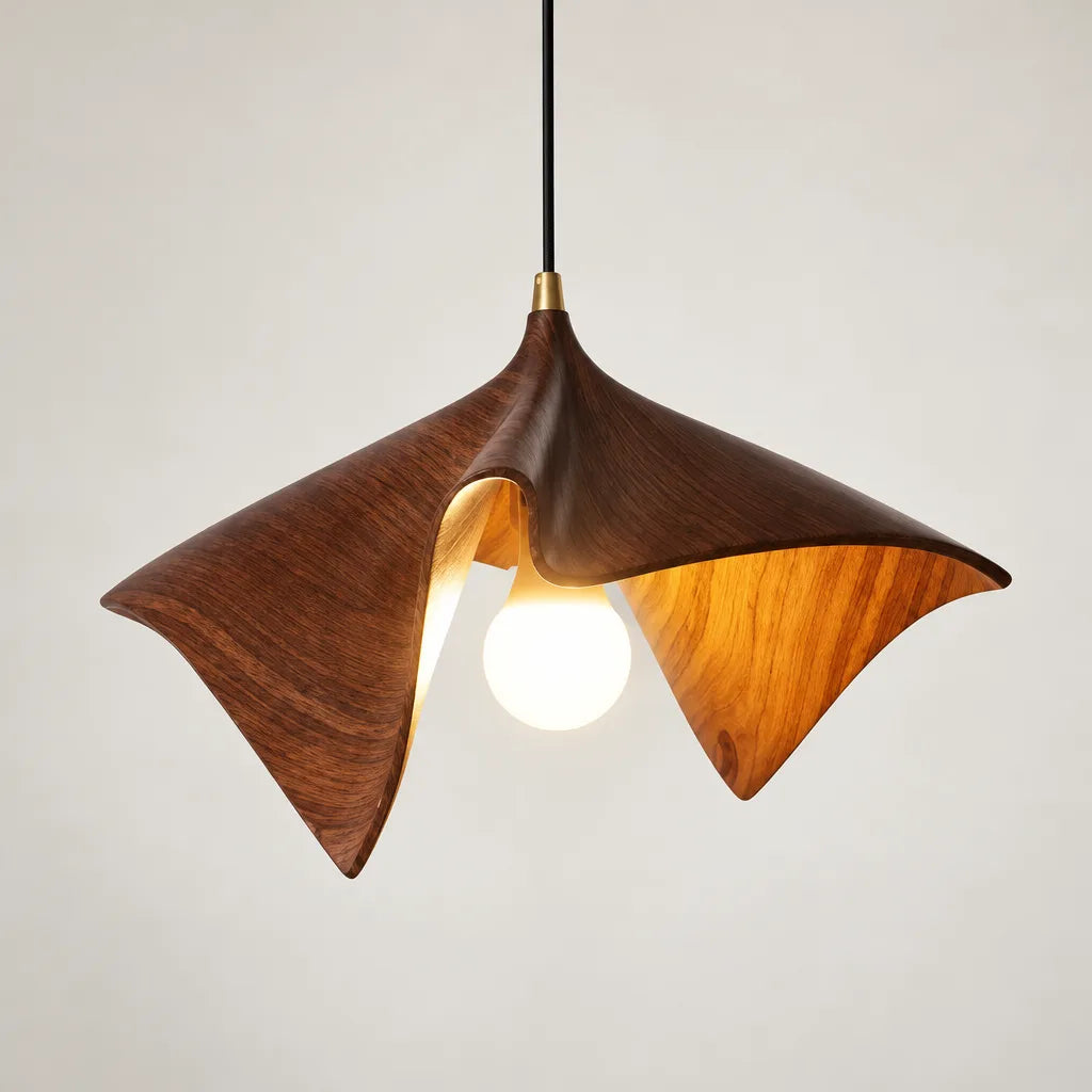 Suspension luminaire résine vintage