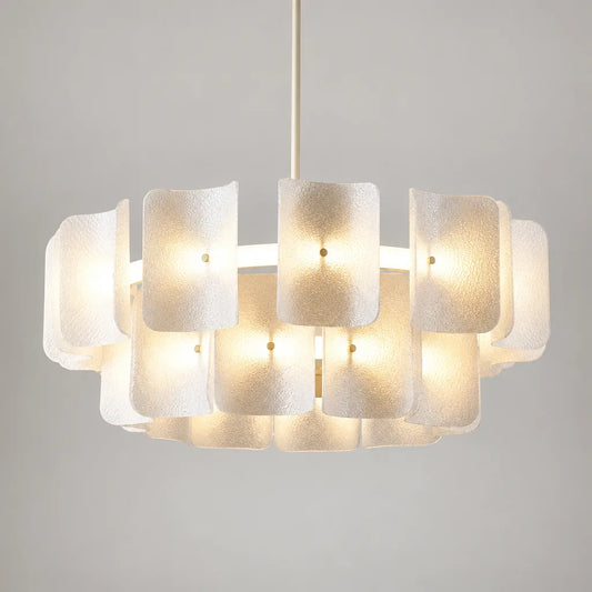 Suspension verre sculpté design