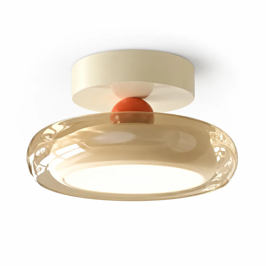 Luminaire plafonnier verre soufflé