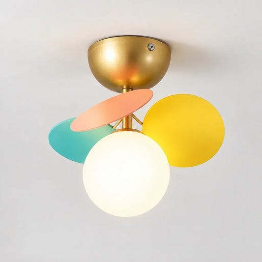 Plafonnier boules verre