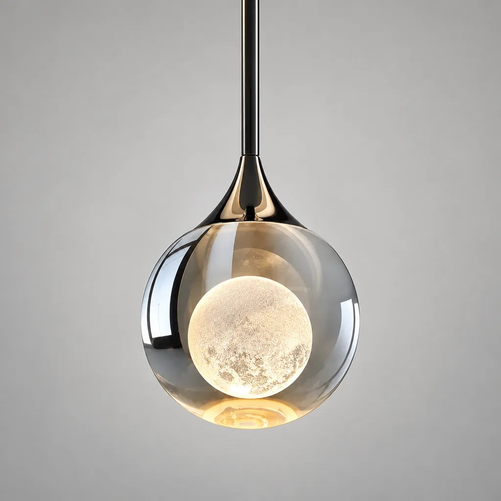 Suspension cristal fer forgé