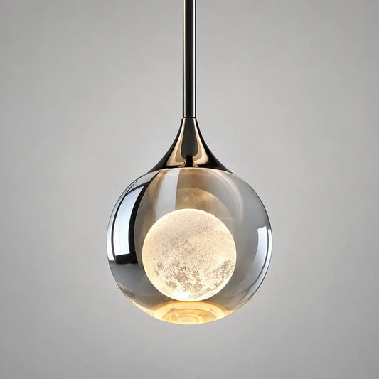Suspension cristal fer forgé