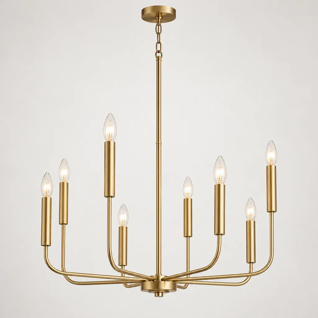 Suspension laiton style chandelier