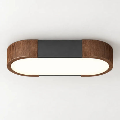 Plafonnier LED bois