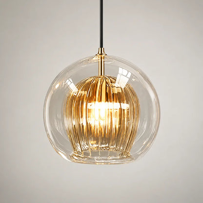 Suspension luminaire verre moderne