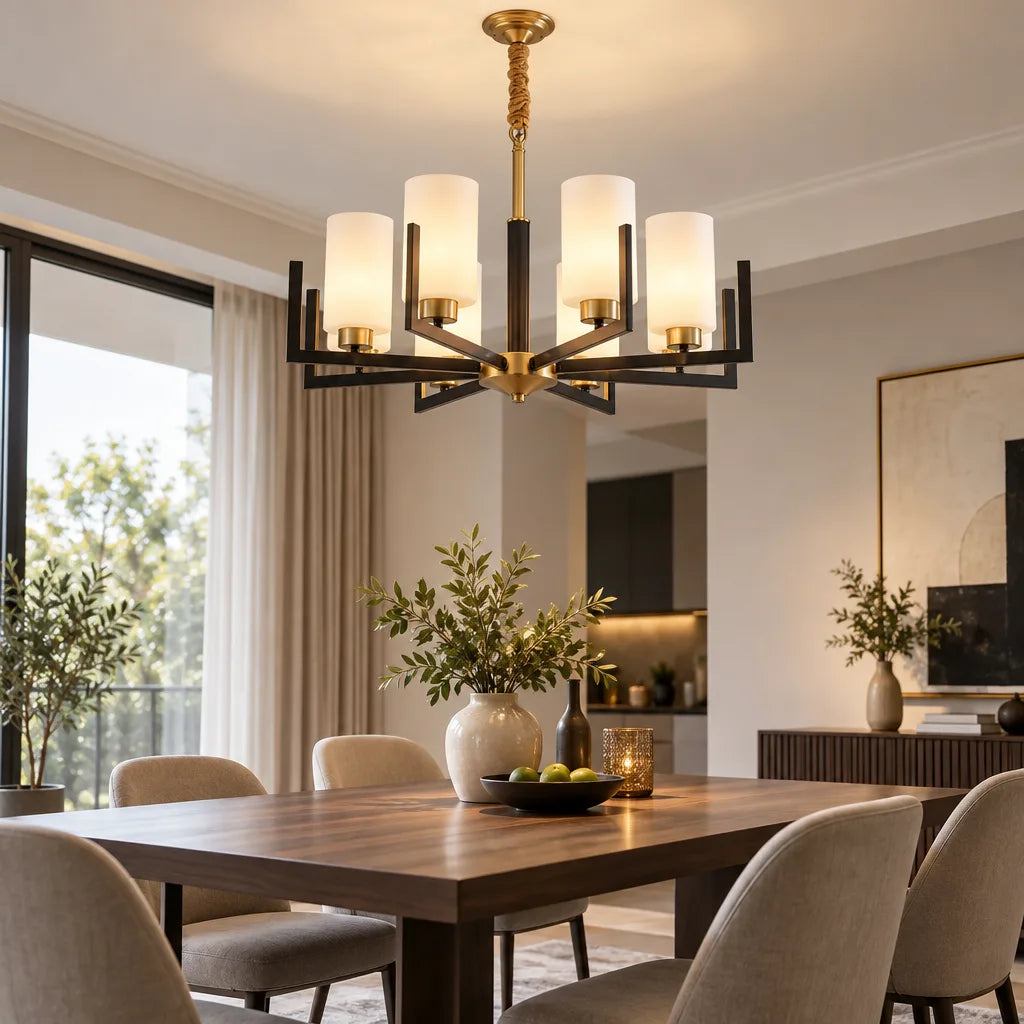 Suspension lustre verre contemporain