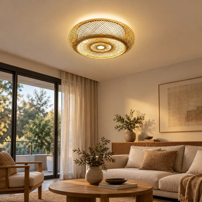 Plafonnier tissé led