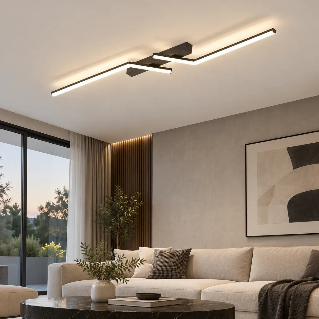 Plafonnier linéaire LED moderne