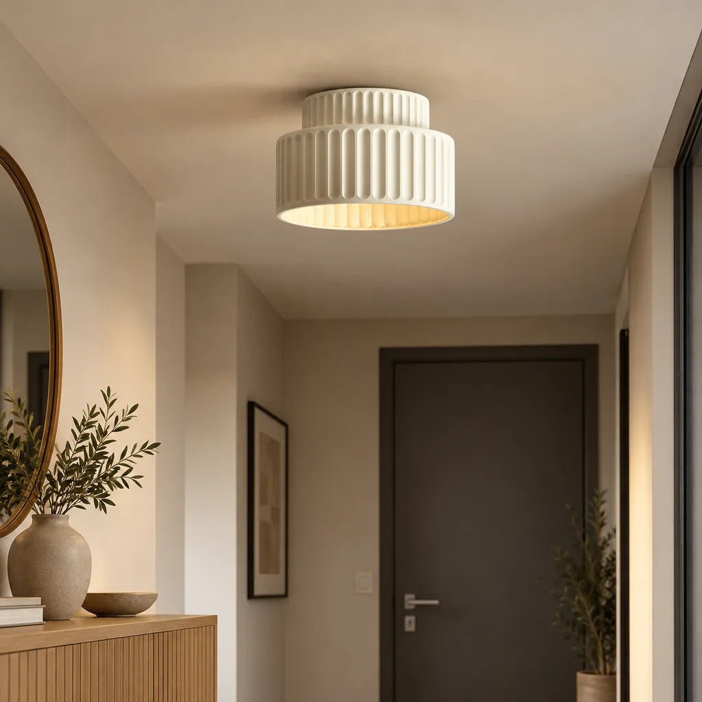 Plafonnier contemporain couleurs naturelles