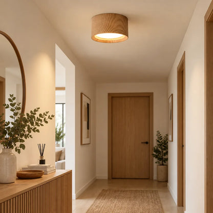 Plafonnier LED encastré beige
