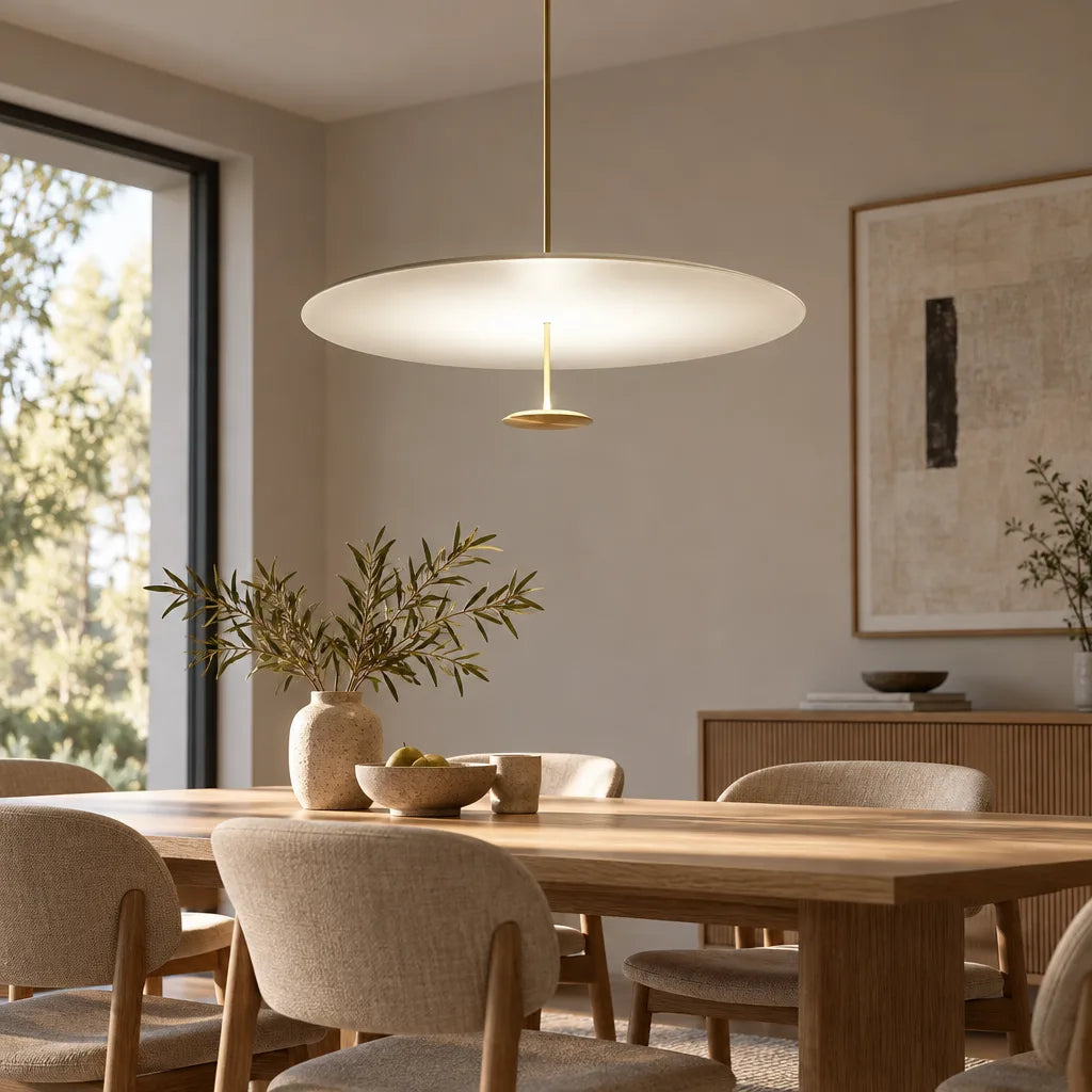 Suspension luminaire ovale