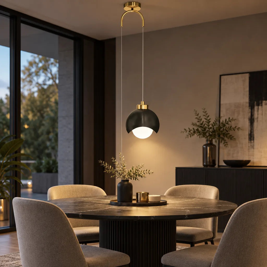 Suspension boule luminaire