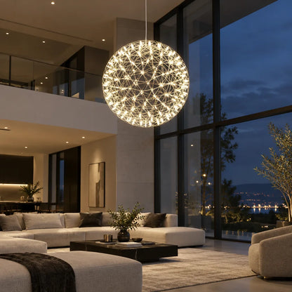 Suspension luminaire boule LED
