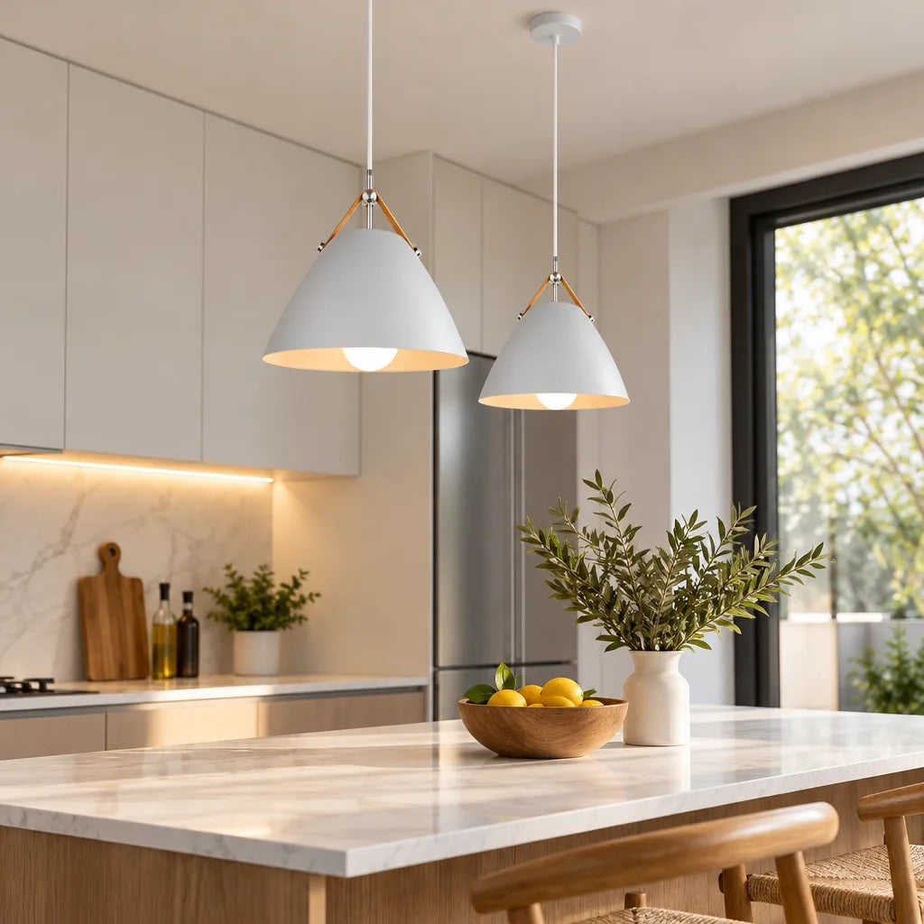 Suspension luminaire cuisine métal