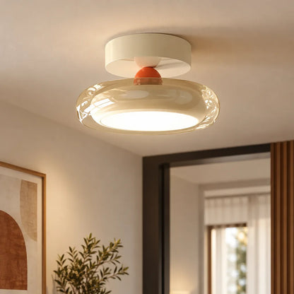 Luminaire plafonnier verre soufflé