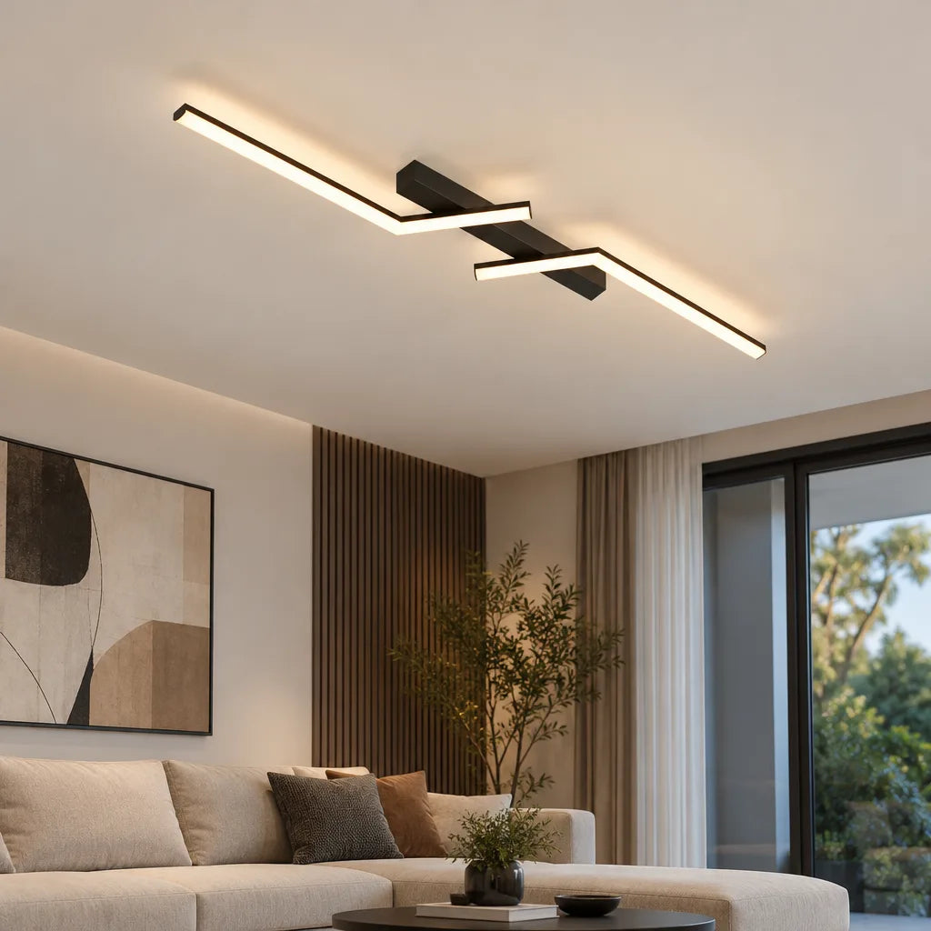 Plafonnier linéaire LED moderne