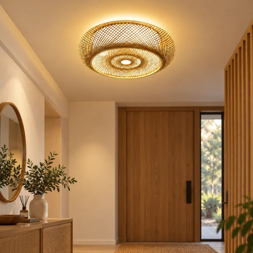 Plafonnier tissé led