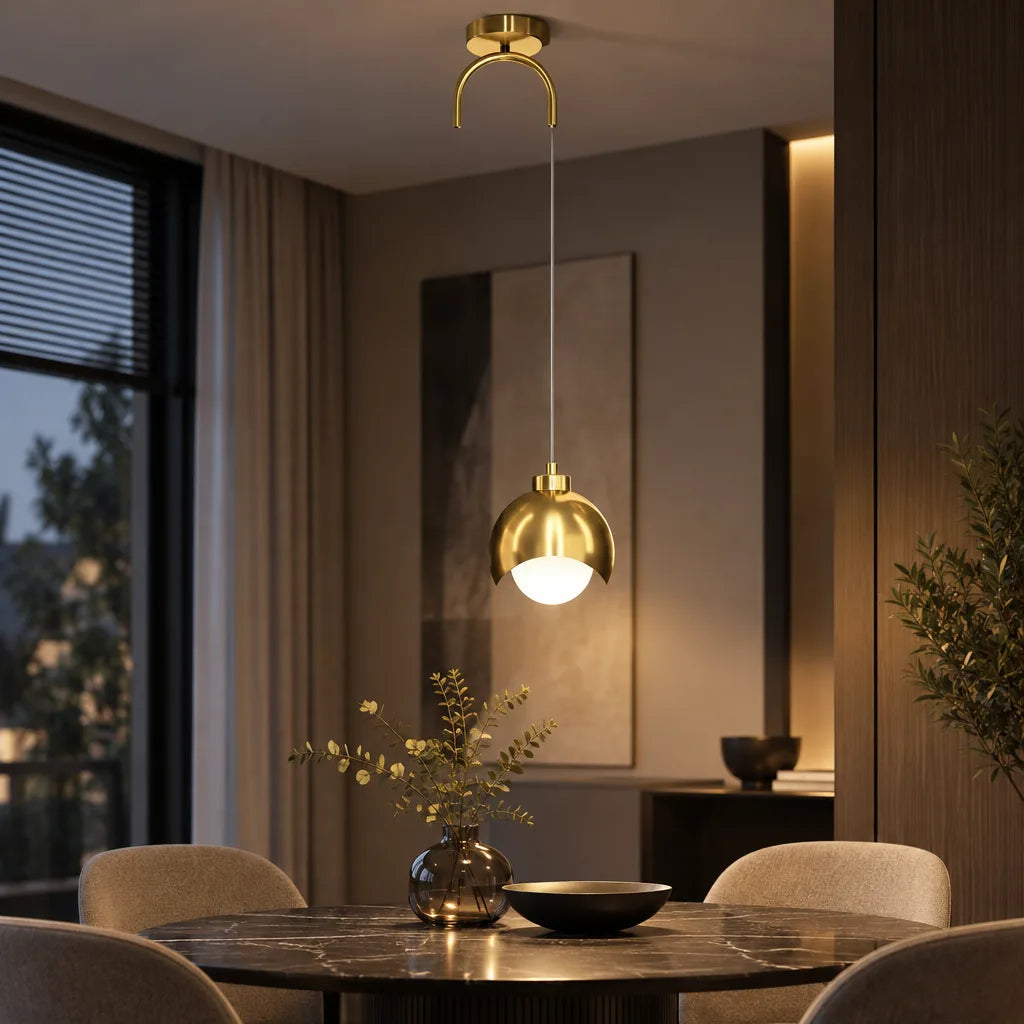 Suspension boule luminaire