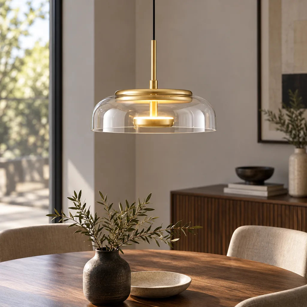 Suspension verre design