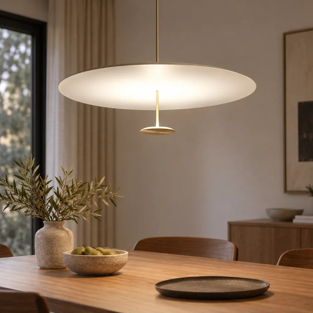Suspension luminaire ovale