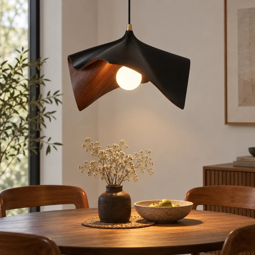 Suspension luminaire résine vintage