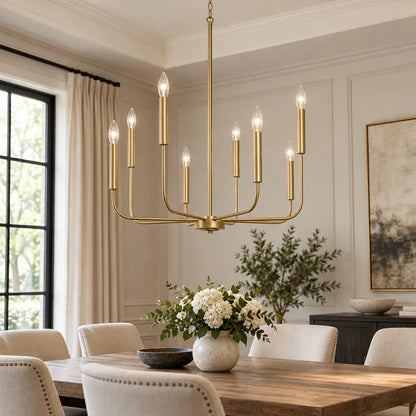 Suspension laiton style chandelier