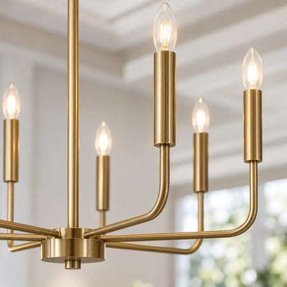 Suspension laiton style chandelier