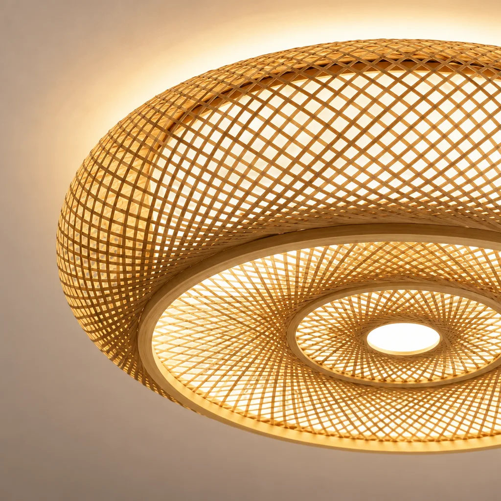 Plafonnier tissé led