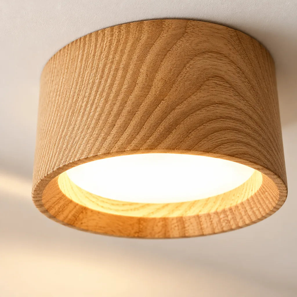 Plafonnier LED encastré beige