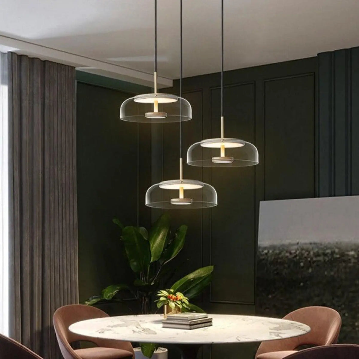 Suspension verre design