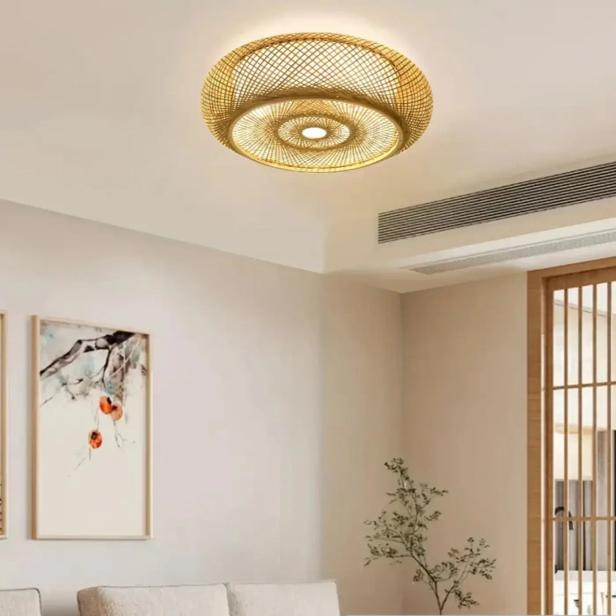 Plafonnier tissé led