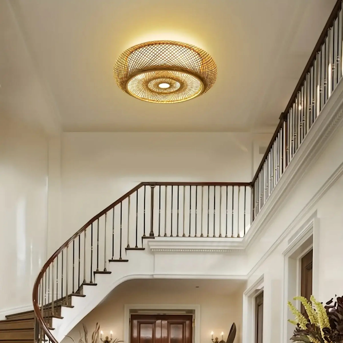 Plafonnier tissé led