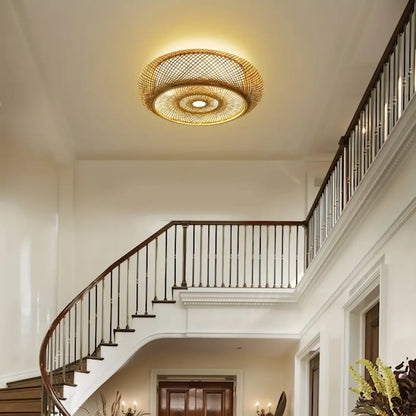 Plafonnier tissé led
