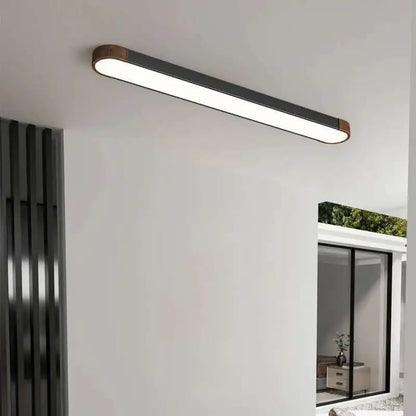 Plafonnier LED bois