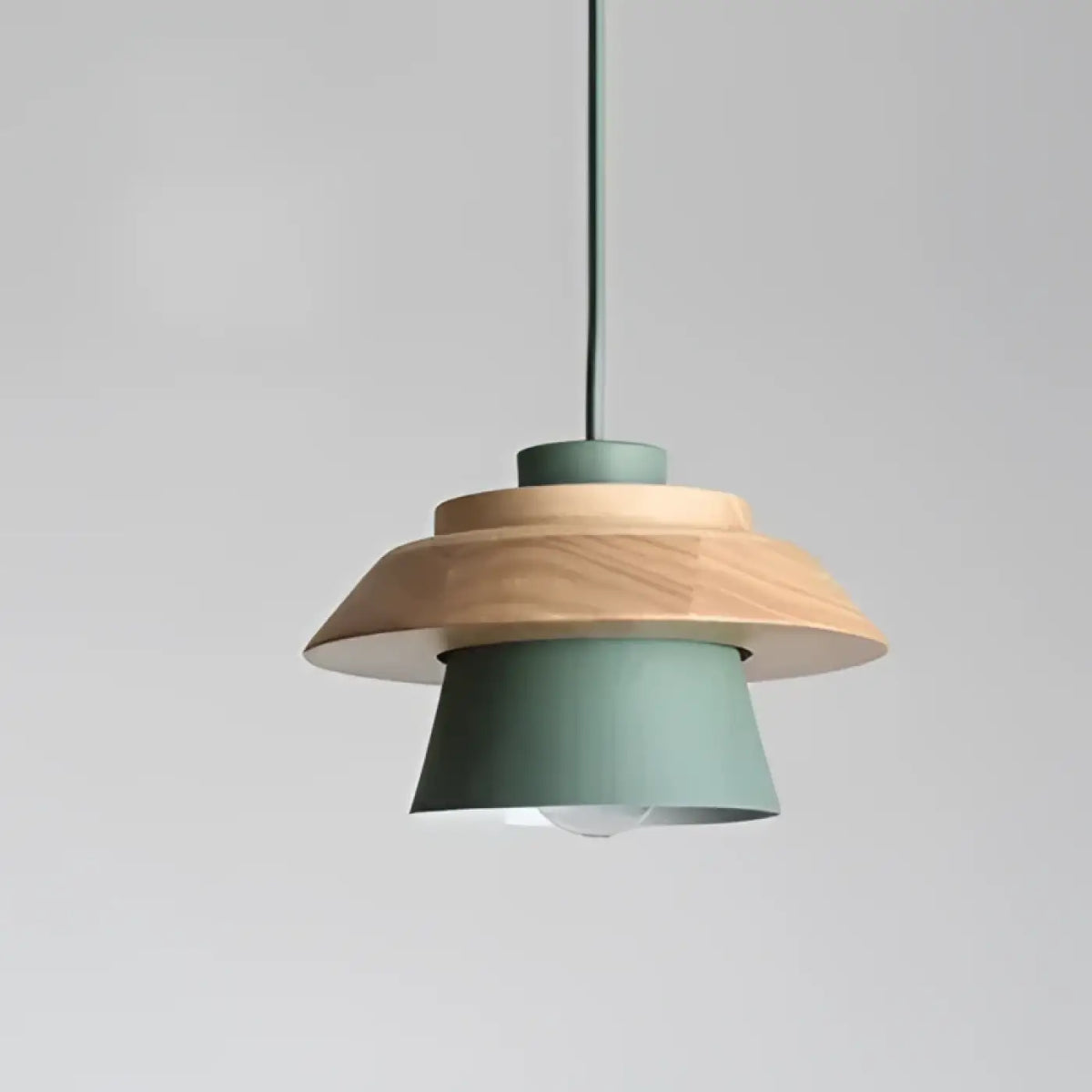 Suspension bois couleur design