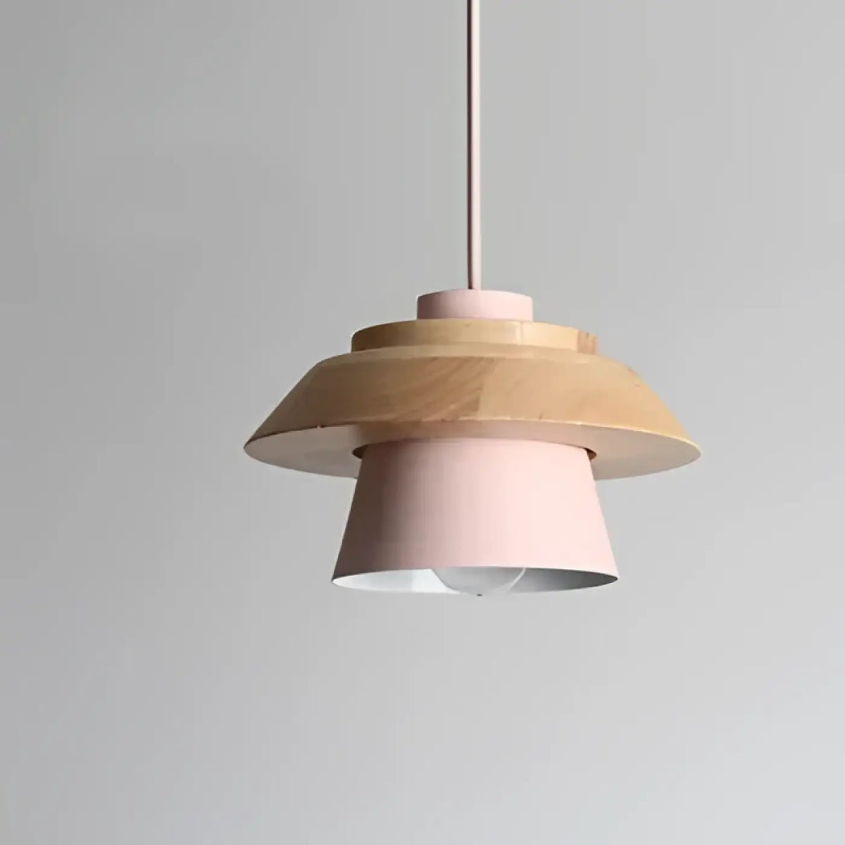 Suspension bois couleur design