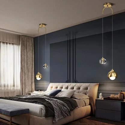 Suspension boule luminaire