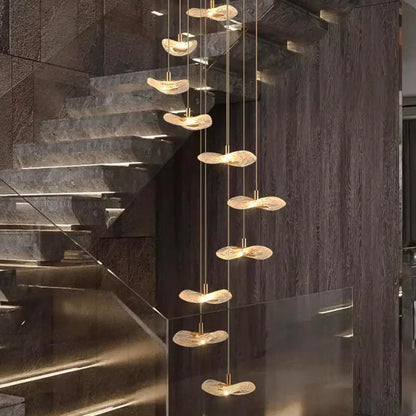 Suspension cascade escalier