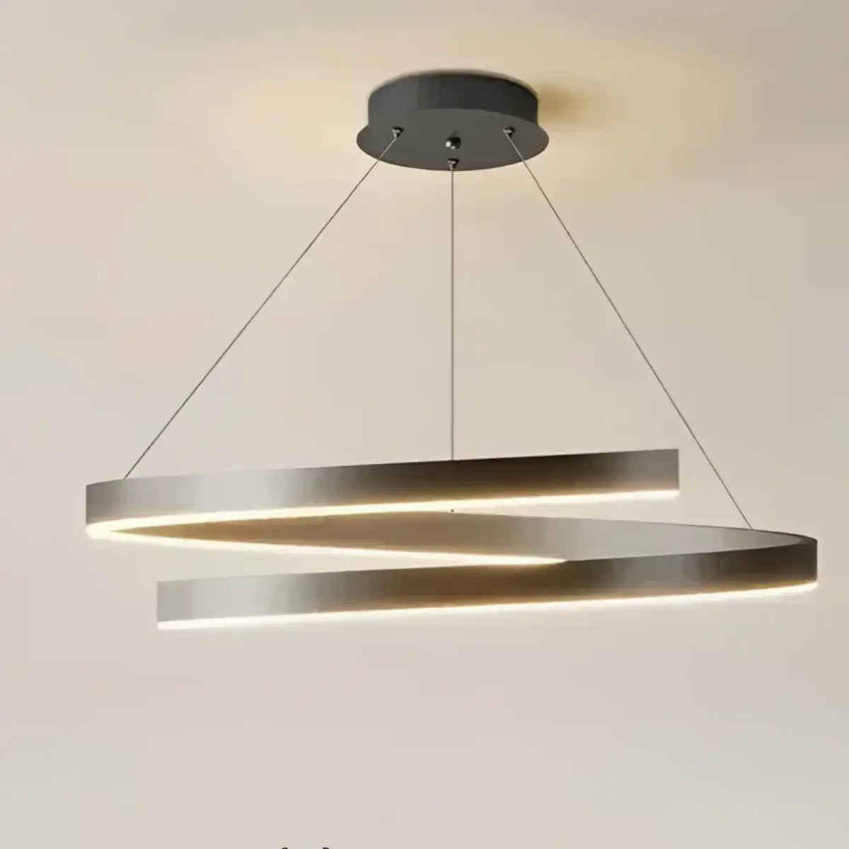 Suspension anneaux lumineux LED