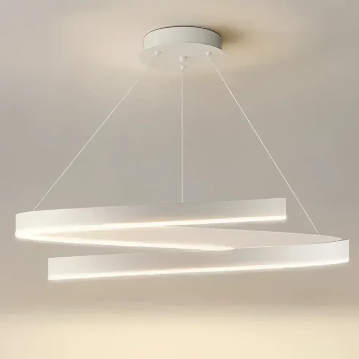 Suspension anneaux lumineux LED