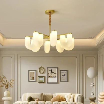 Suspension laiton verre opalin